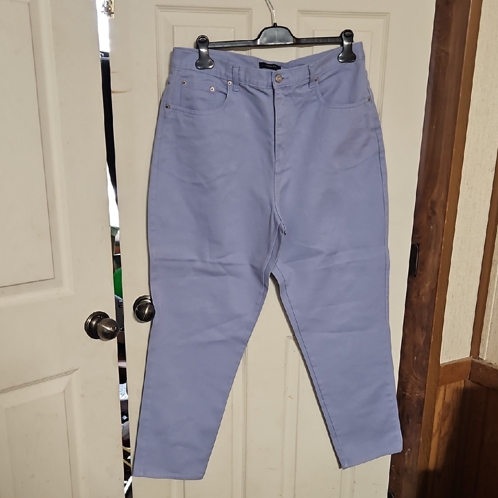 BILL BLASS JEANS BLUE/PURPLE: GREAT CONDITION: SIZE 18